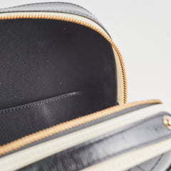 Chanel Round Vanity Case Black/White