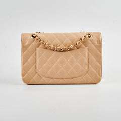 Chanel Classic Caviar M/L Beige Claire