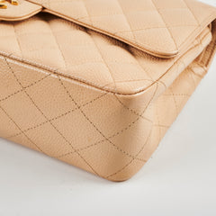 Chanel Classic Caviar M/L Beige Claire