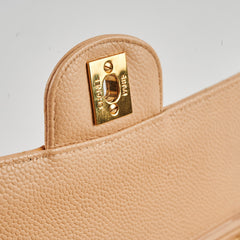 Chanel Classic Caviar M/L Beige Claire