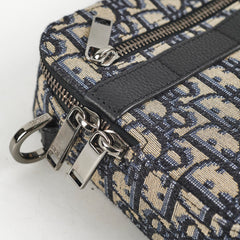 Dior Safari Oblique Messenger Bag Navy