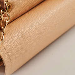 Chanel Classic Caviar M/L Beige Claire