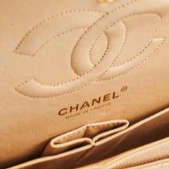 Chanel Classic Caviar M/L Beige Claire