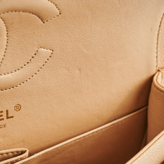 Chanel Classic Caviar M/L Beige Claire