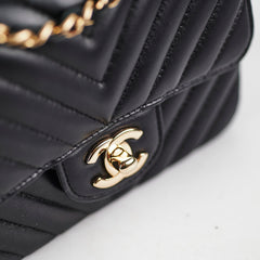 Chanel Mini Square Lambskin Black