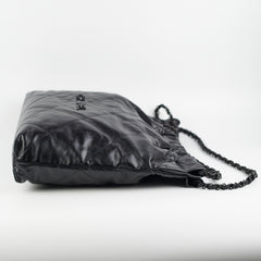 HOLD CV Chanel 22 So Black Medium Calfskin Handbag