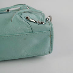 Balenciaga Classic Mini City Blue Tote Bag