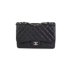 Chanel Single Flap Jumbo Caviar Black