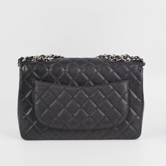 Chanel Single Flap Jumbo Caviar Black