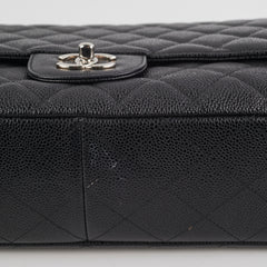 Chanel Single Flap Jumbo Caviar Black