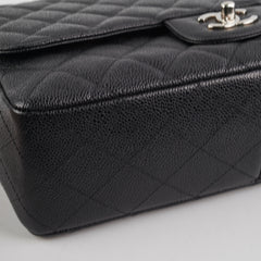 Chanel Single Flap Jumbo Caviar Black