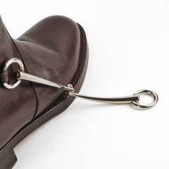 Gucci Horsebit Brown Boots Size 38.5