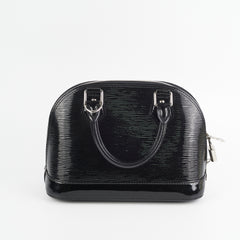 Louis Vuitton Alma BB Epi Patent Black