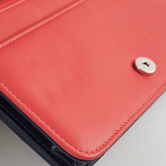 Chanel Lambskin Wallet On Chain WOC Color Pop Blue/Pink