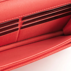 Chanel Lambskin Wallet On Chain WOC Color Pop Blue/Pink