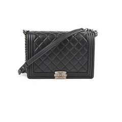 Chanel Boy Large Lambskin Black - Series 19