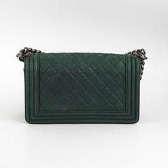 Chanel Old Medium Boy Oliver Green