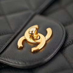 Chanel Classic Jumbo Caviar Black Single Flap