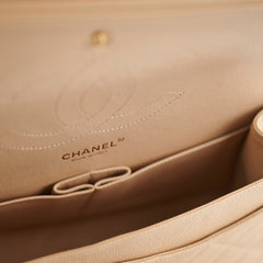 Chanel Classic Flap Jumbo Caviar Beige
