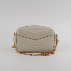 Saint Laurent Mini Lou Camera Bag Ivory