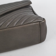 Saint Laurent Colleague Large Grey Shoulder Bag