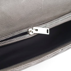 Saint Laurent Colleague Large Grey Shoulder Bag