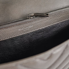 Saint Laurent Colleague Large Grey Shoulder Bag