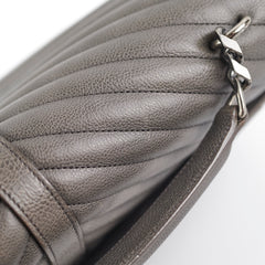 Saint Laurent Colleague Large Grey Shoulder Bag