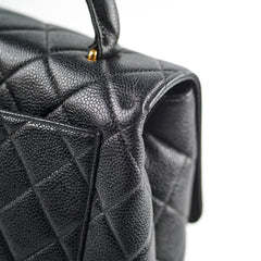 Chanel Kelly Caviar Top Handle Black