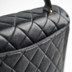 Chanel Kelly Caviar Top Handle Black