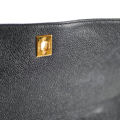 Chanel Kelly Caviar Top Handle Black