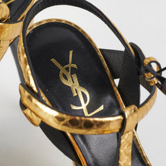 Saint Laurent Gold Platform Heels Size 39