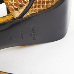 Saint Laurent Gold Platform Heels Size 39