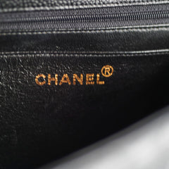 Chanel Kelly Caviar Top Handle Black
