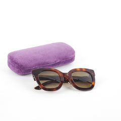 Gucci Tortoise Shell Star and Bee Sunglasses
