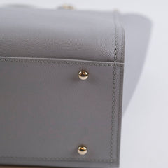 Chanel Deauville Medium Light Grey Stud