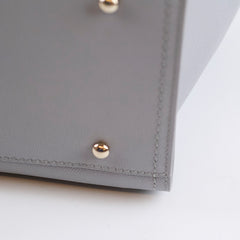 Chanel Deauville Medium Light Grey Stud