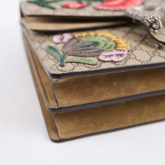 Gucci Medium Dionysus Embroidered Floral Butterfly