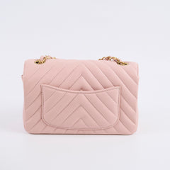 Chanel Mini Rectangular Chevron GHW