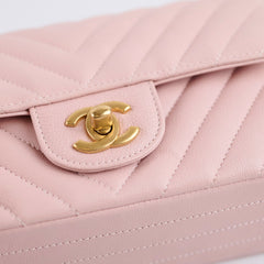Chanel Mini Rectangular Chevron GHW