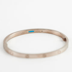 Cartier White Gold Love Bracelet Size 15