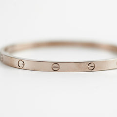 Cartier White Gold Love Bracelet Size 15