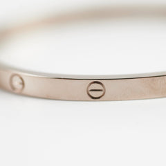 Cartier White Gold Love Bracelet Size 15