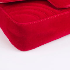 Gucci Marmont Velvet Red Small