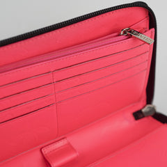 Chanel Cambon Long Calfskin Zip Wallet Black