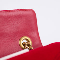 Gucci Marmont Velvet Red Small
