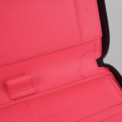 Chanel Cambon Long Calfskin Zip Wallet Black