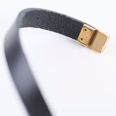Saint Laurent Bracelet Black Leather
