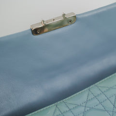 Christian Dior Lock Pouch Blue Patent