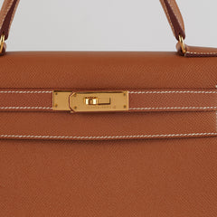 Hermes Kelly 28 Gold C Square Stamp